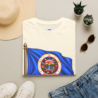 Minnesota Flag T-Shirt - 'Minnesota: L'Étoile du Nord / The Star of the North' Graphic Tee