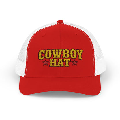 Cowboy Hat Snapback Trucker Cap – Western Rodeo Mesh Back Hat