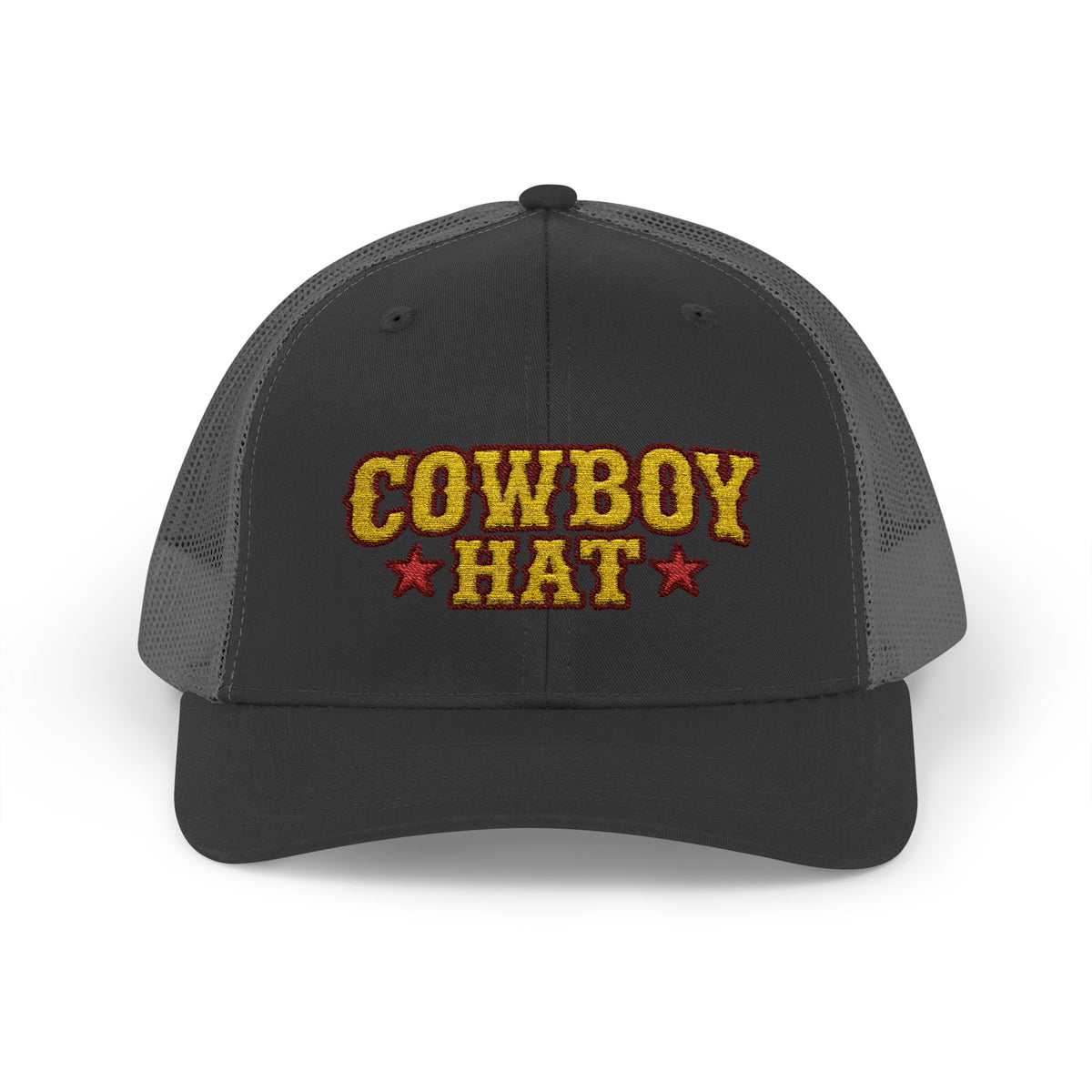 Cowboy Hat Snapback Trucker Cap – Western Rodeo Mesh Back Hat