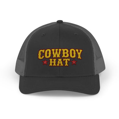 Cowboy Hat Snapback Trucker Cap – Western Rodeo Mesh Back Hat