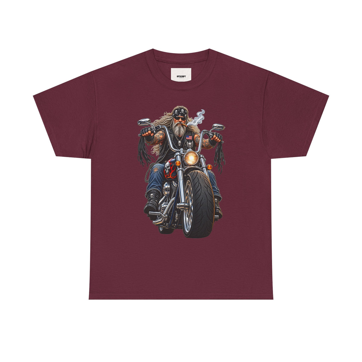 Biker Motorcycle Rider Graphic Tee — Vintage Road Rebel T‑Shirt