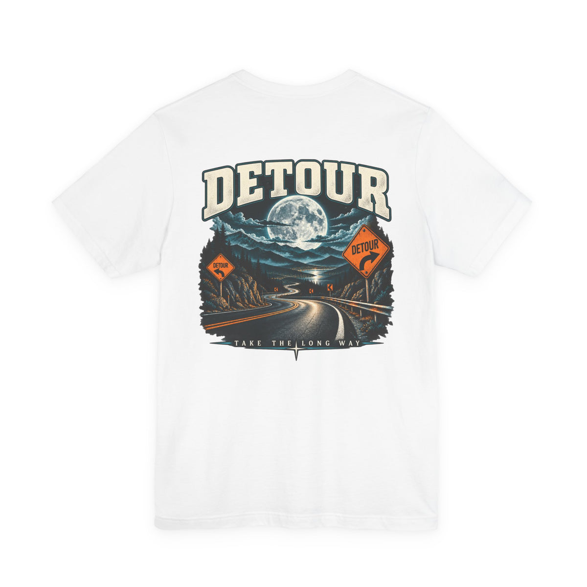 Detour Take the Long Way Road Trip Graphic T-Shirt