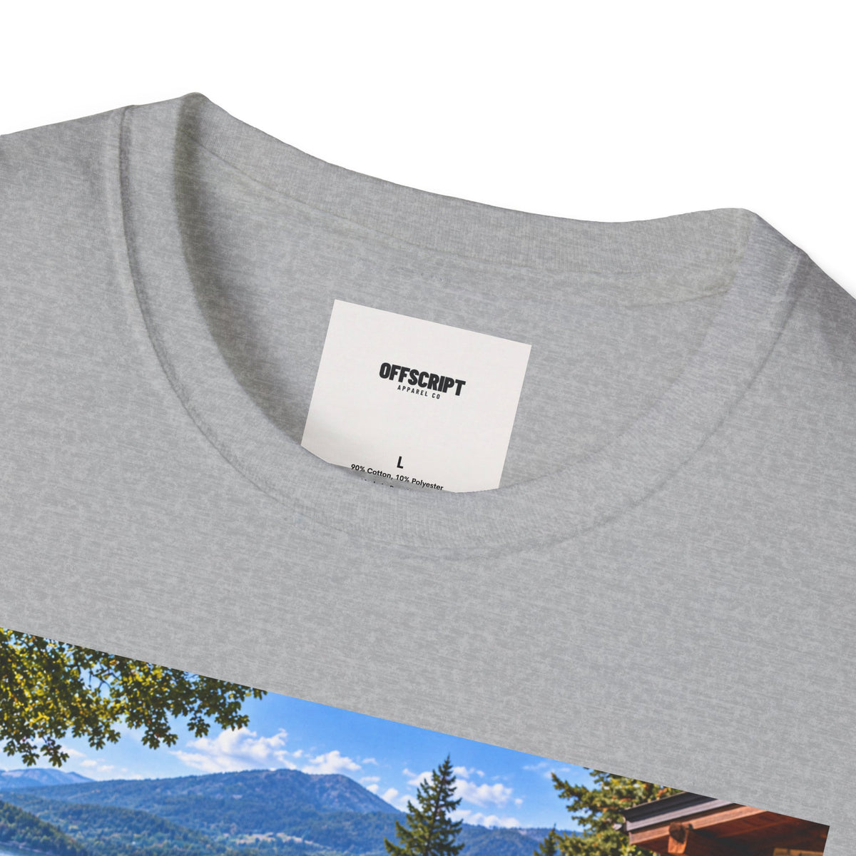 1968 Chevrolet Corvette Stingray Graphic T‑Shirt — Blue Classic Car Lakefront Print