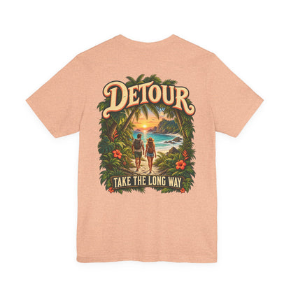 Detour Take the Long Way Tropical Adventure T-Shirt