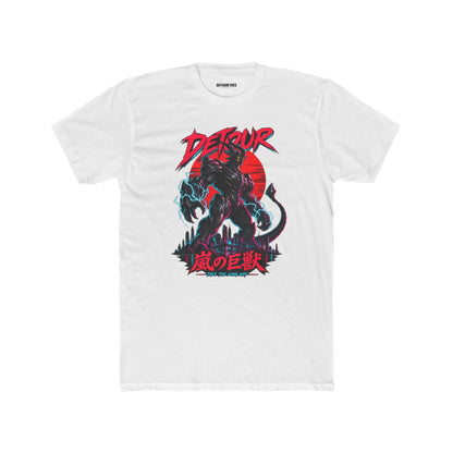 Detour Kaiju Graphic Tee — Retro Monster Shirt with Japanese Text