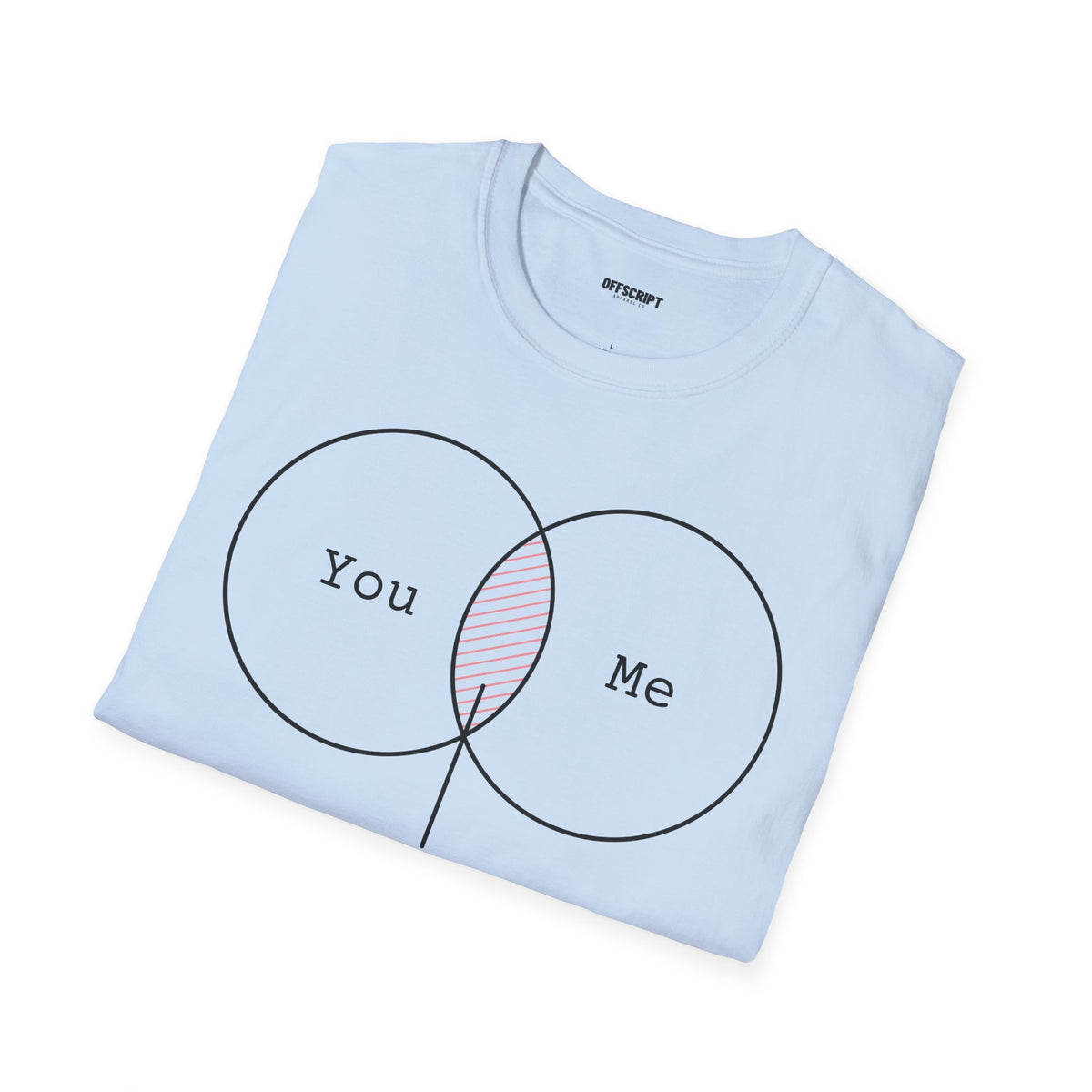 You + Me Venn Diagram T-Shirt — "Kapowww!" Graphic Tee
