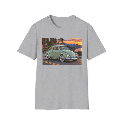 Classic VW Beetle Sunset T-Shirt — Vintage Car Lover Tee