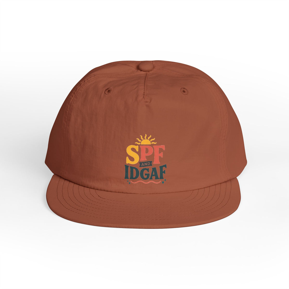 SPF IDGAF Surf Cap | Retro Sun Typography Hat