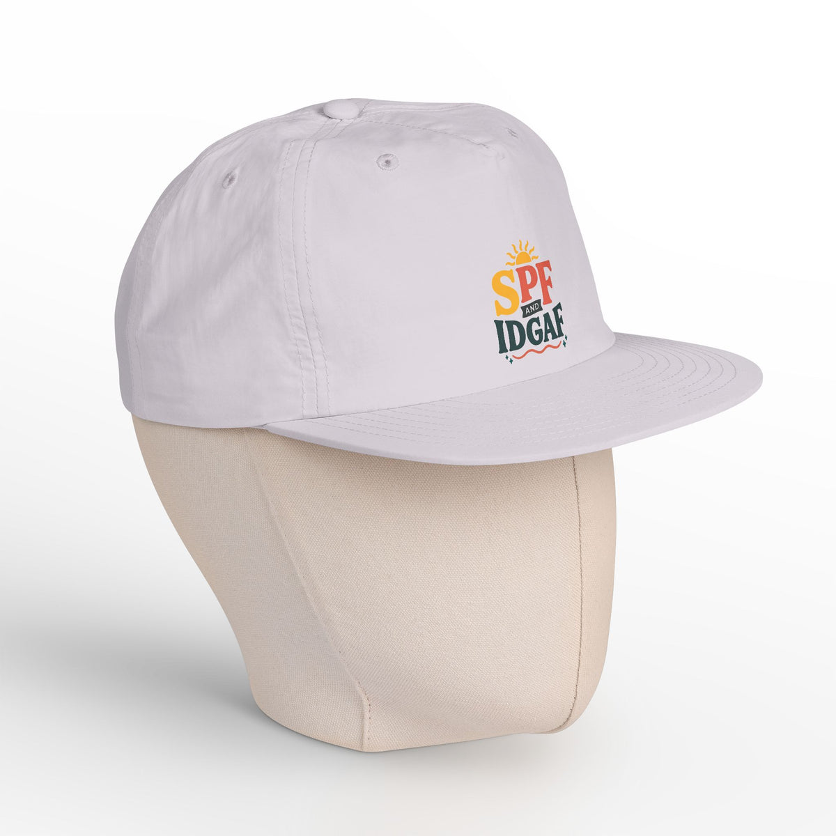 SPF IDGAF Surf Cap | Retro Sun Typography Hat