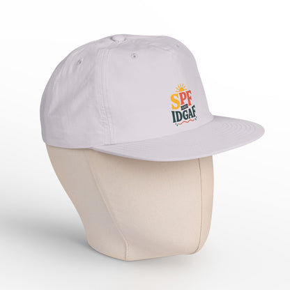 SPF IDGAF Surf Cap | Retro Sun Typography Hat