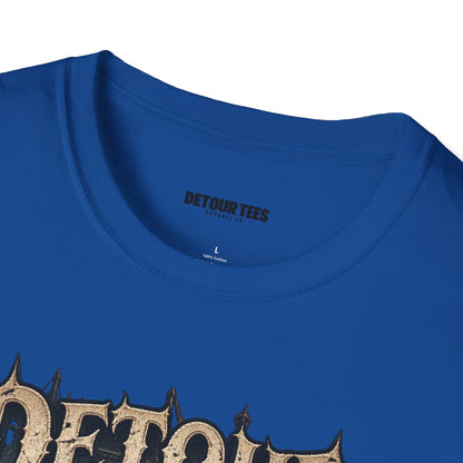 Detour Skull T-Shirt — "Take the Long Way" Vintage Biker Graphic Tee