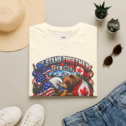 Patriotic "We Stand Together As One" T-Shirt