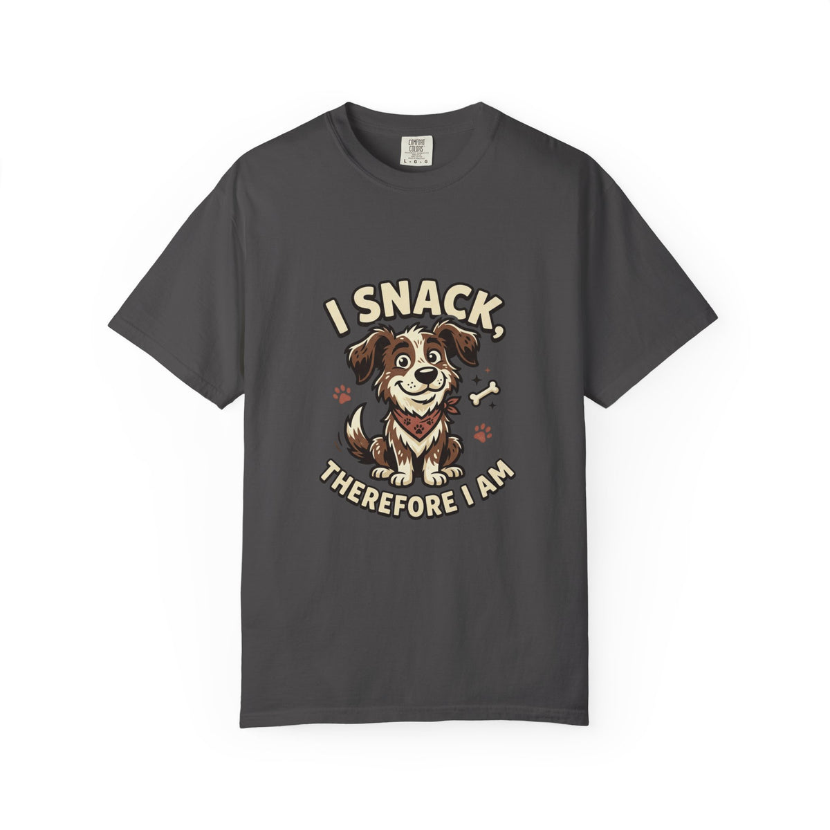 I Snack Therefore I Am Dog T-Shirt
