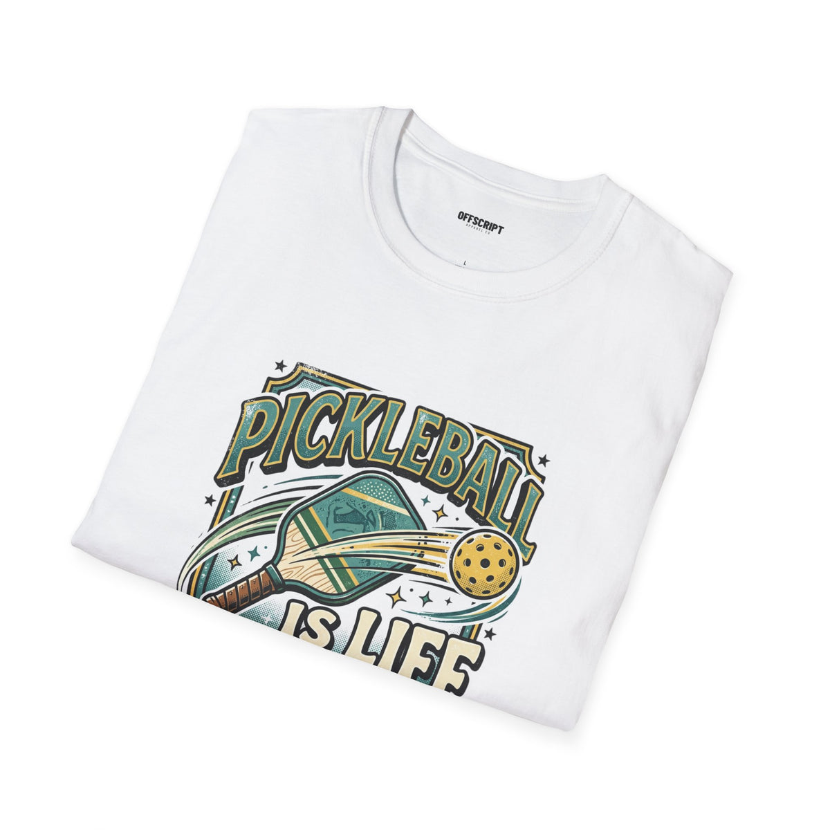 Pickleball Is Life T-Shirt — Retro Paddle & Ball Graphic Tee for Players