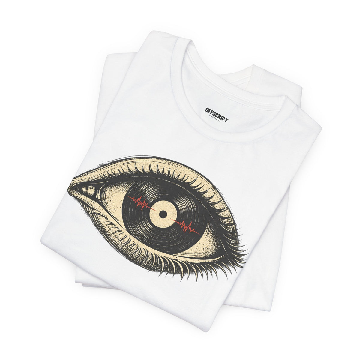 Graphic Tee — Vintage Vinyl Eye Illustration T‑Shirt