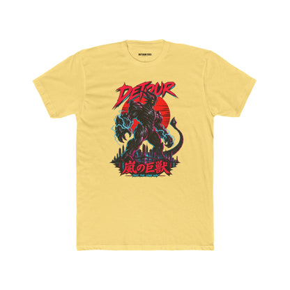 Detour Kaiju Graphic Tee — Retro Monster Shirt with Japanese Text