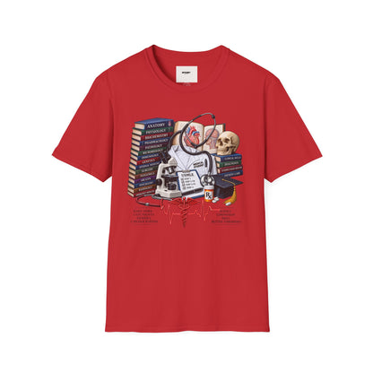 Medical Student Study Stack T‑Shirt — Anatomy, Physiology & USMLE Prep Design