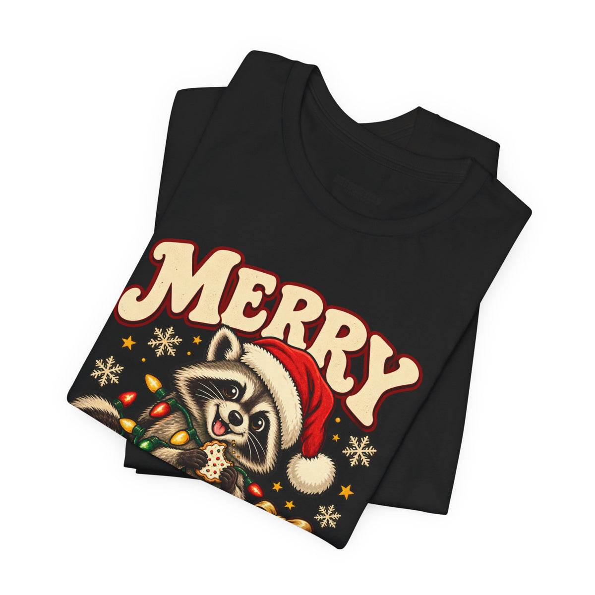 Merry Christmas Raccoon Tee