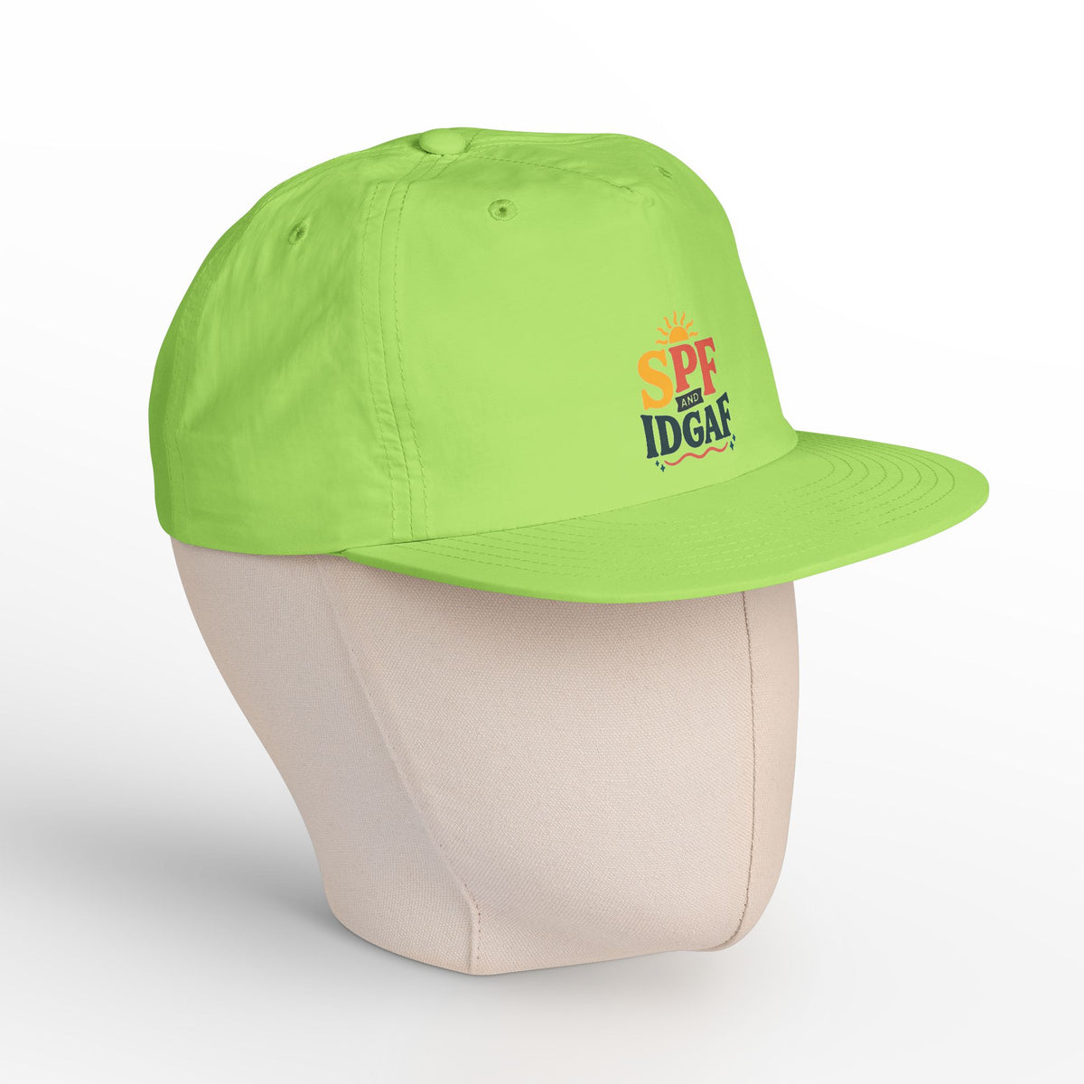 SPF IDGAF Surf Cap | Retro Sun Typography Hat