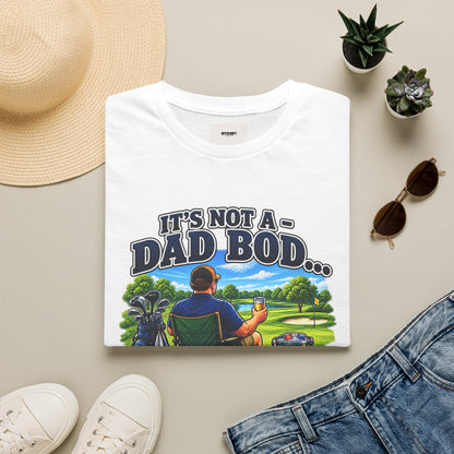 Golf Dad T-Shirt — "It’s Not a Dad Bod… It’s a Fuel Tank for More Golf"