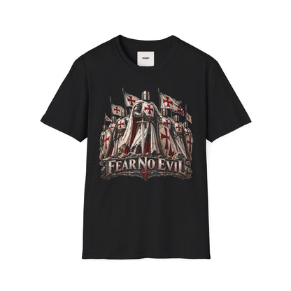 T‑Shirt — Crusader Knight 'Fear No Evil' Graphic Tee