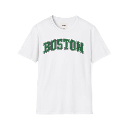 Boston Arch Logo T‑Shirt — Classic College Campus Tee