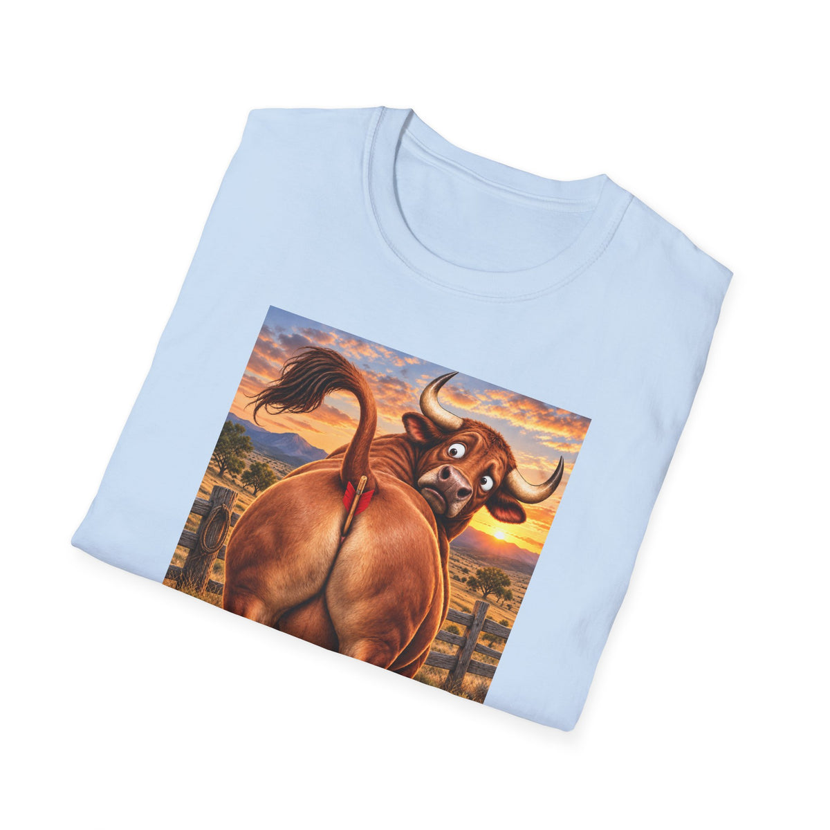 Bullseye Bull Cartoon T-Shirt