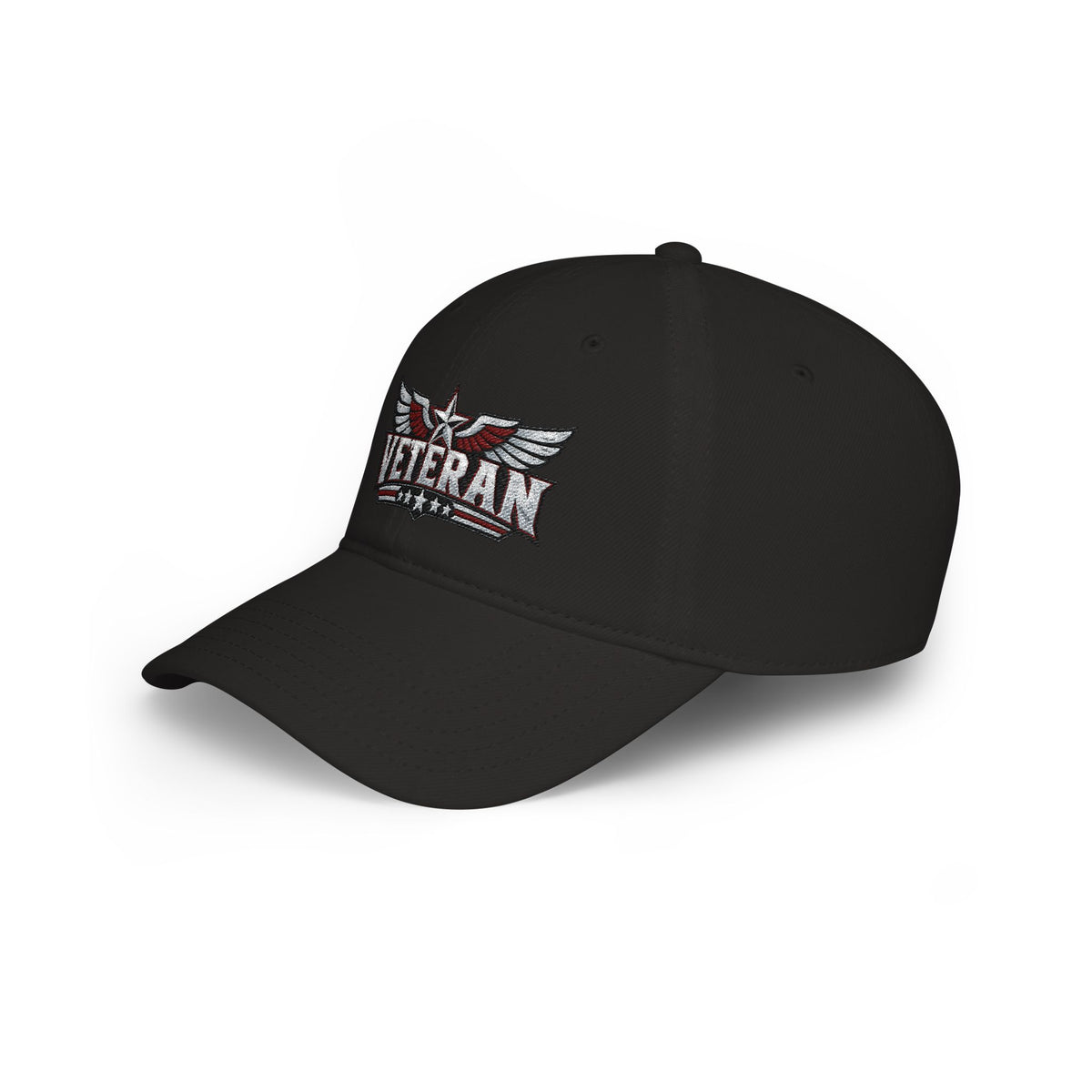 Veteran Embroidered Cap — Low Profile Patriotic Baseball Hat