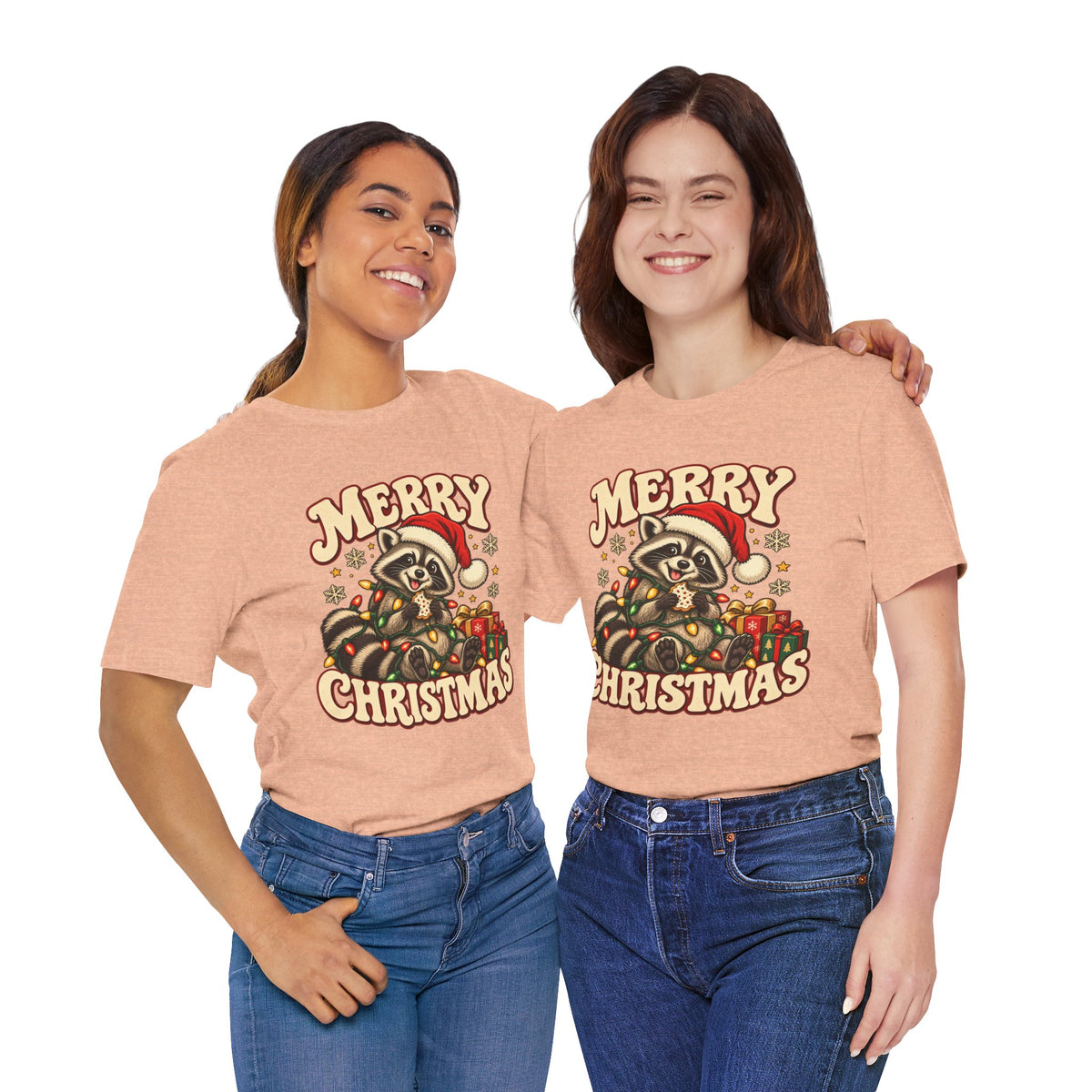 Merry Christmas Raccoon Tee