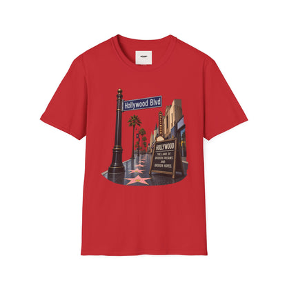 Hollywood Blvd T-Shirt — Vintage Palm Trees & Walk of Fame Tee