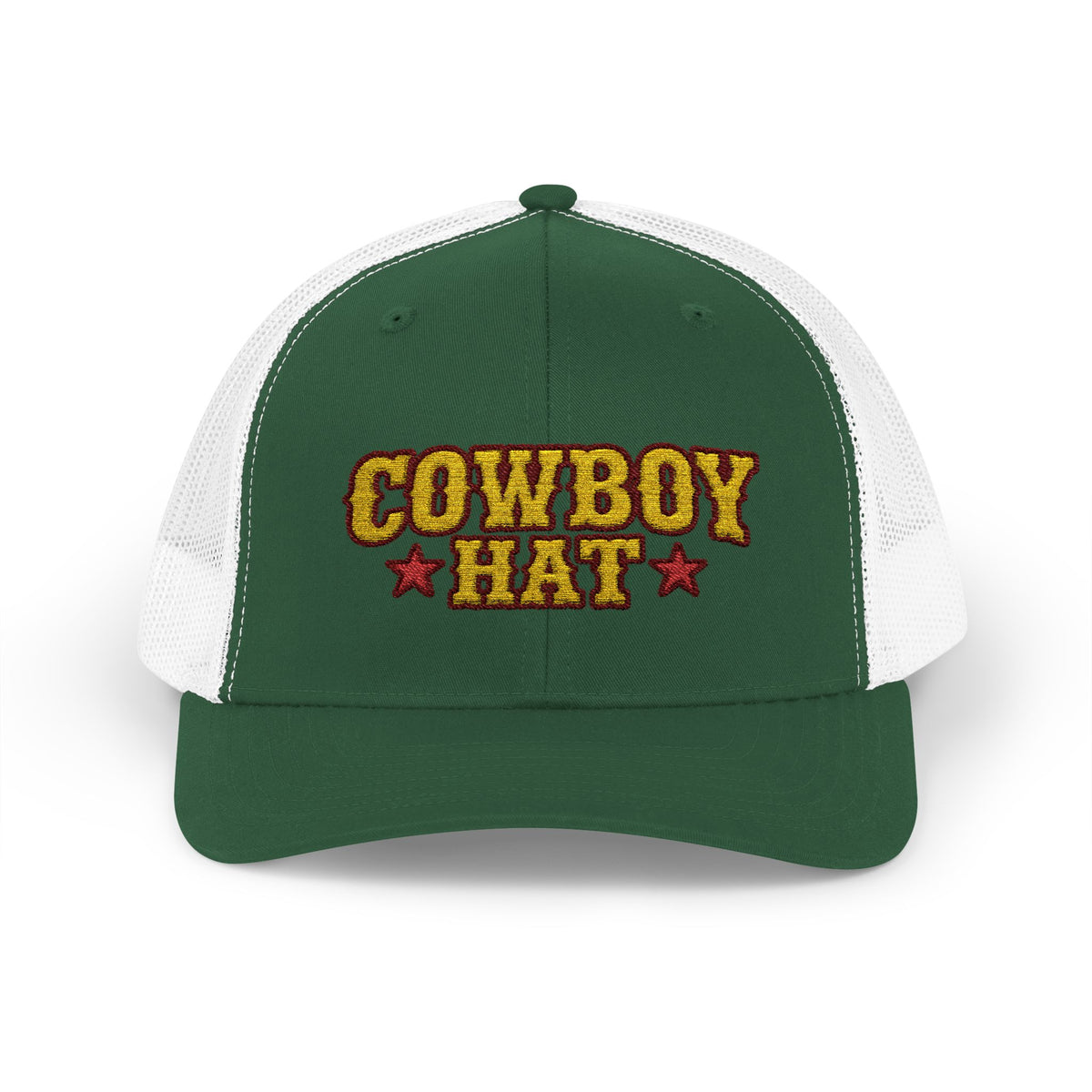 Cowboy Hat Snapback Trucker Cap – Western Rodeo Mesh Back Hat