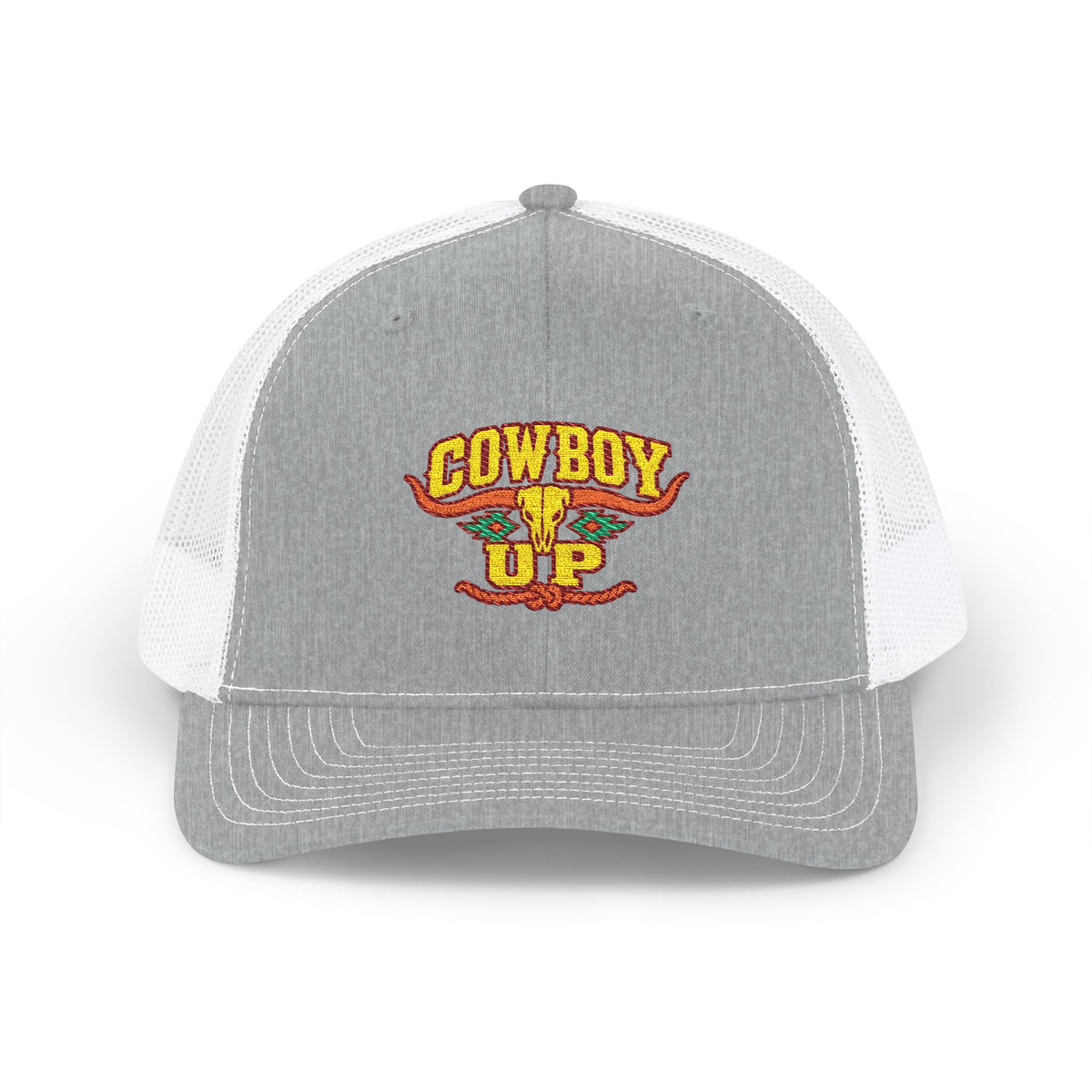 Cowboy Up Trucker Cap - Western Snapback Hat