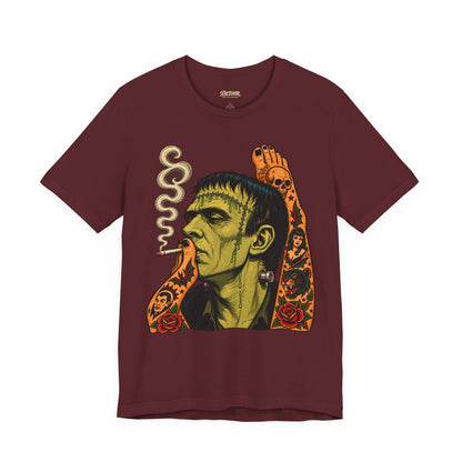 Vintage Frankenstein Smoking Monster T-Shirt