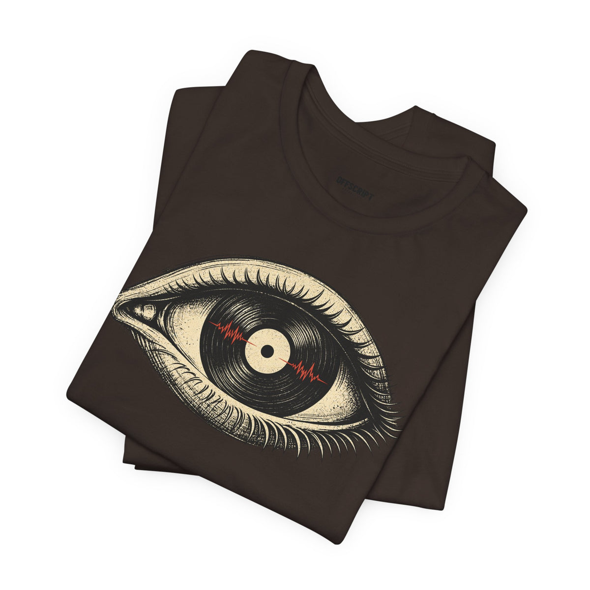 Graphic Tee — Vintage Vinyl Eye Illustration T‑Shirt