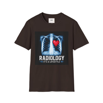 Radiology X-Ray Heart T-Shirt — "Radiology It's a Lifestyle" Tee for Radiologic Techs