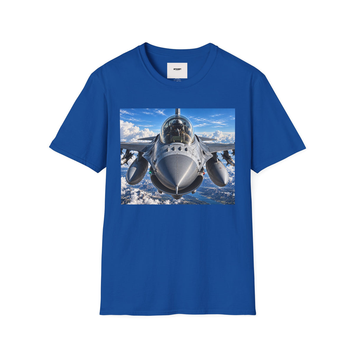 Fighter Jet Front View Tee — Military Aviation Pilot T-Shirt