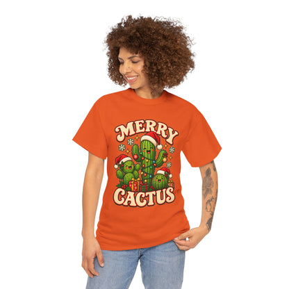 Merry Cactus Christmas Tee — Festive Holiday Cactus Shirt