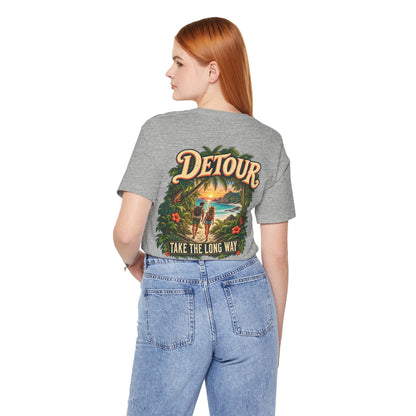 Detour Take the Long Way Tropical Adventure T-Shirt