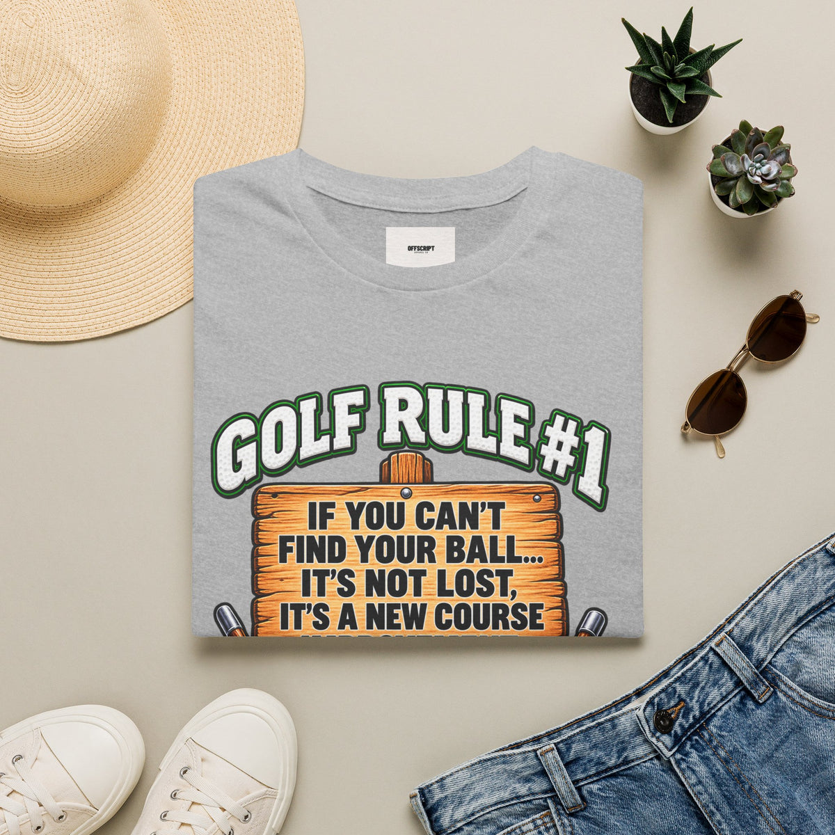 Golf Rule #1 T-Shirt — If You Can’t Find Your Ball Funny Golf Shirt