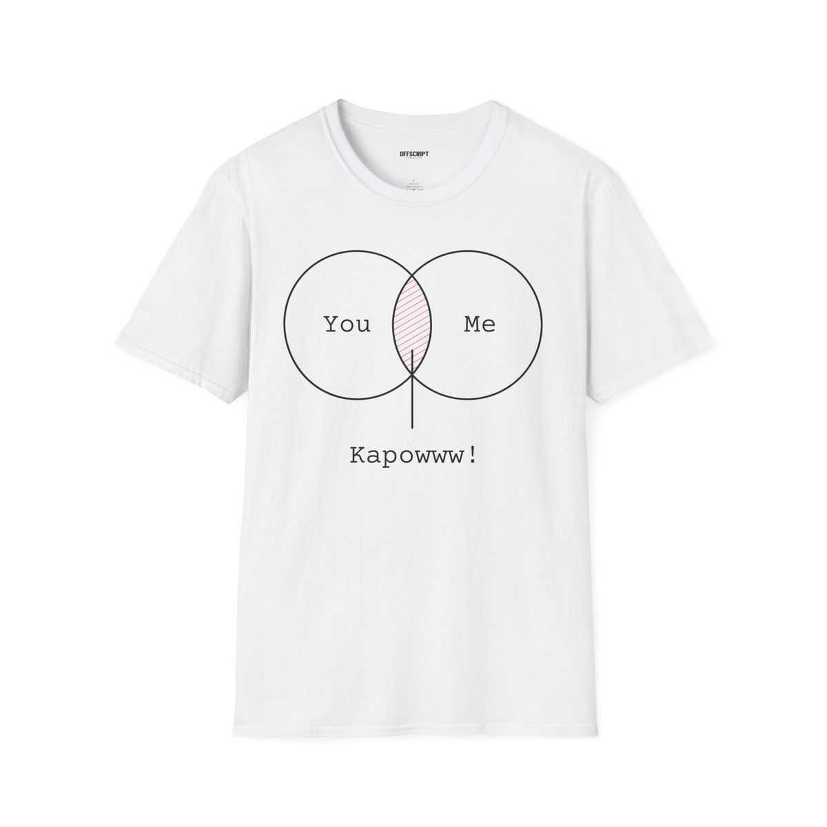 You + Me Venn Diagram T-Shirt — "Kapowww!" Graphic Tee