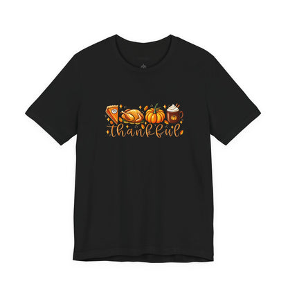 Thankful Harvest Tee — Thanksgiving Pumpkin & Pie Fall Shirt
