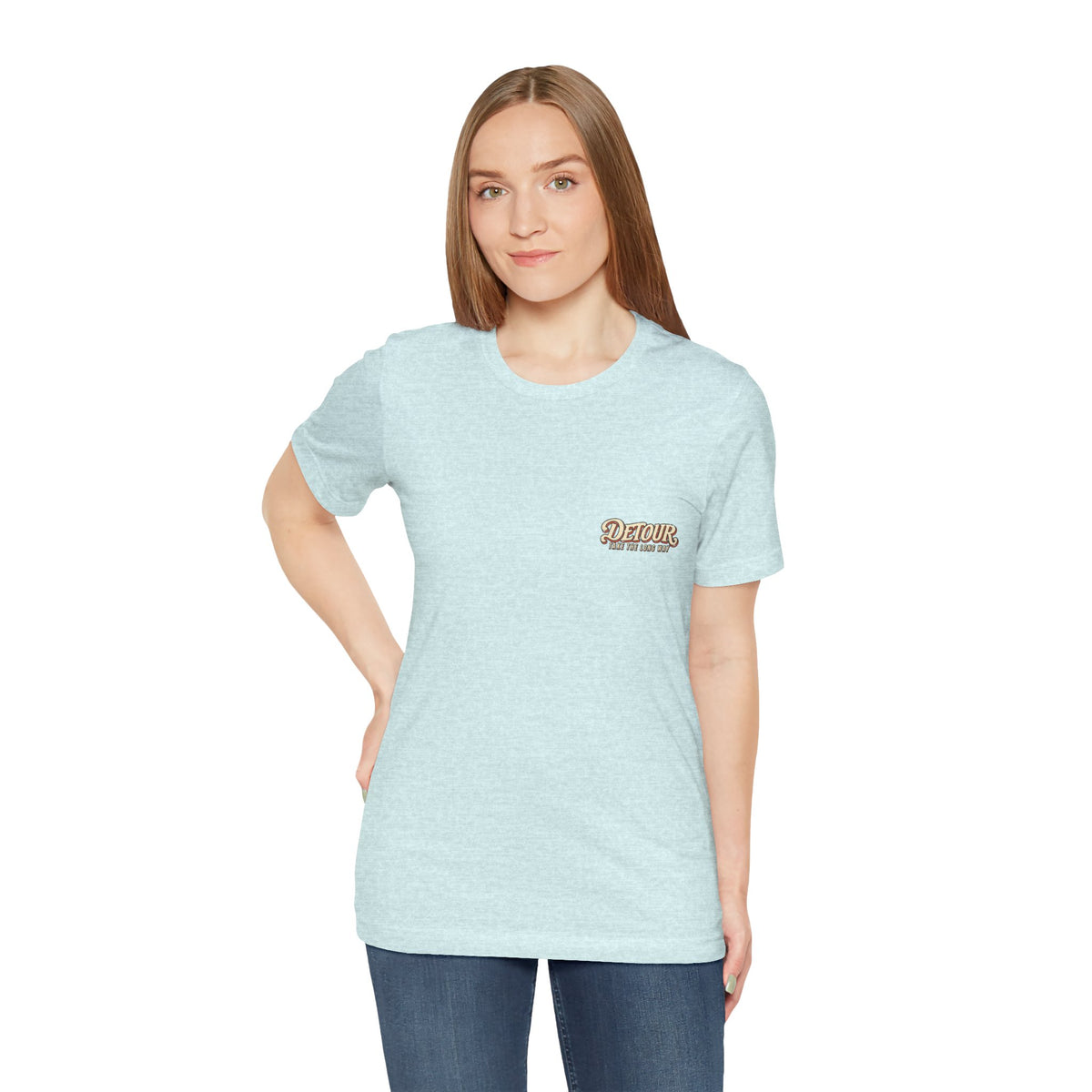Detour Take the Long Way Tropical Adventure T-Shirt