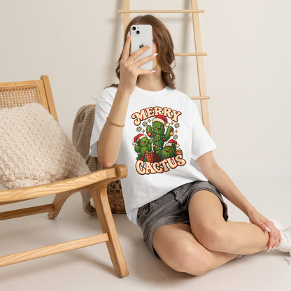 Merry Cactus Christmas Tee — Festive Holiday Cactus Shirt