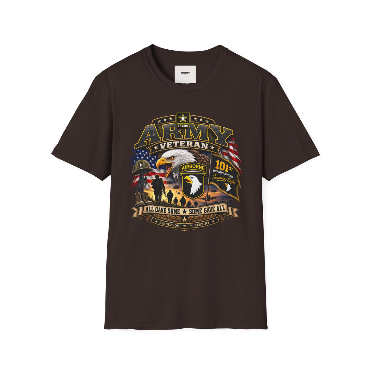 Army Veteran T-Shirt — Patriotic Eagle Airborne Tribute