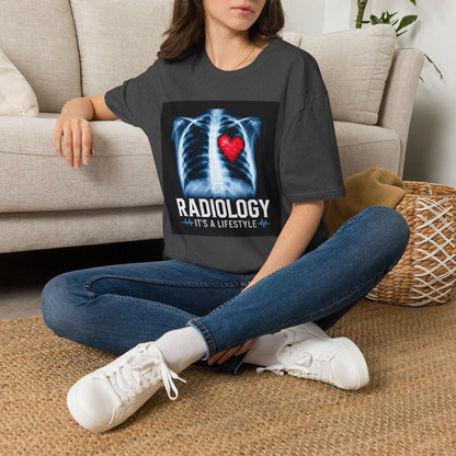 Radiology X-Ray Heart T-Shirt — "Radiology It's a Lifestyle" Tee for Radiologic Techs