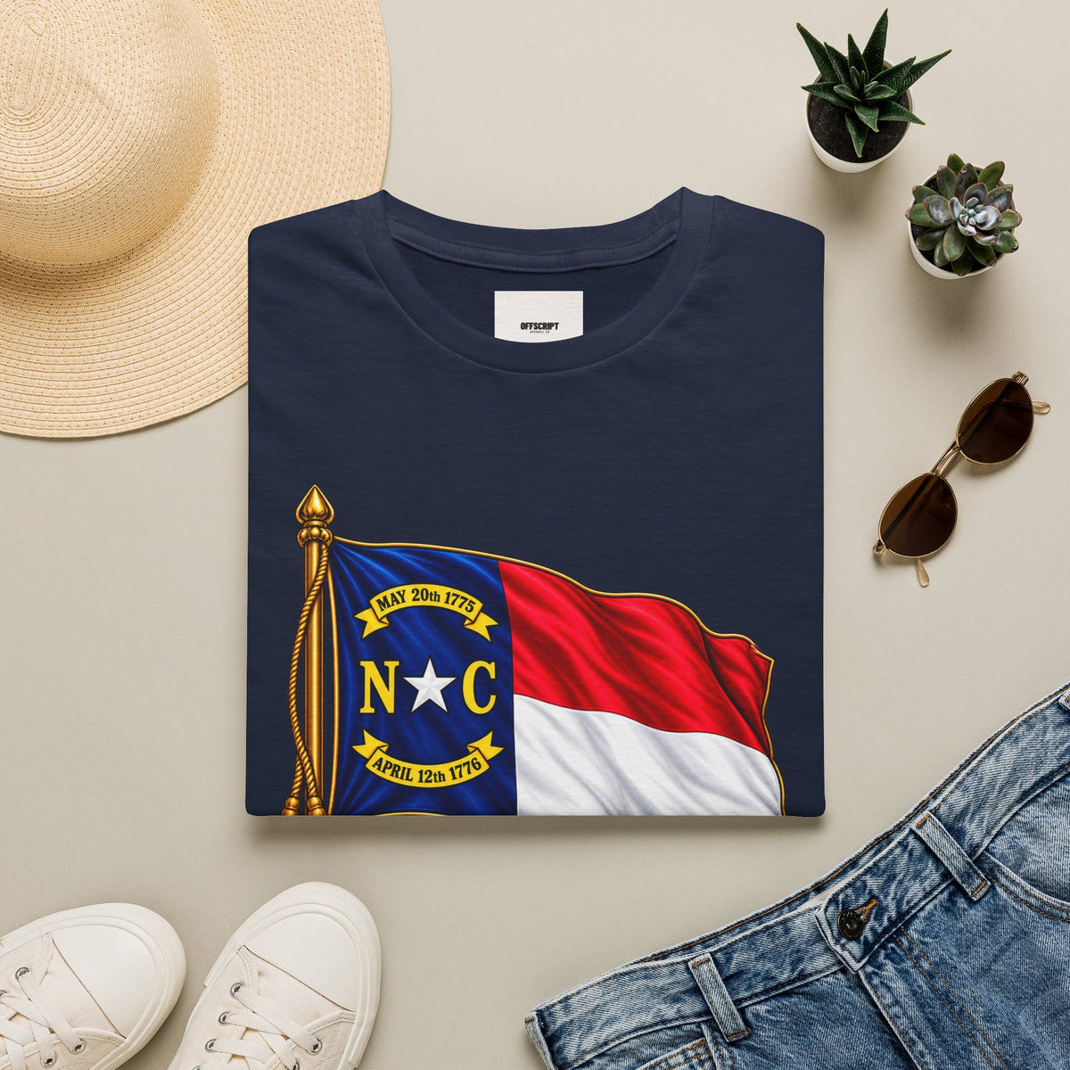 North Carolina Flag T-Shirt — State Pride NC Tee