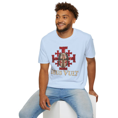 Deus Vult Crusader Shield T-Shirt