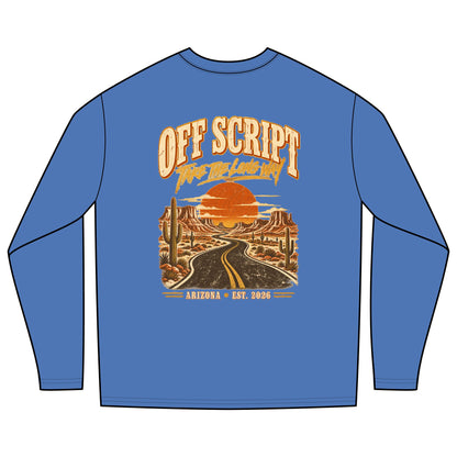 Off Script Arizona Desert Road Long Sleeve Tee