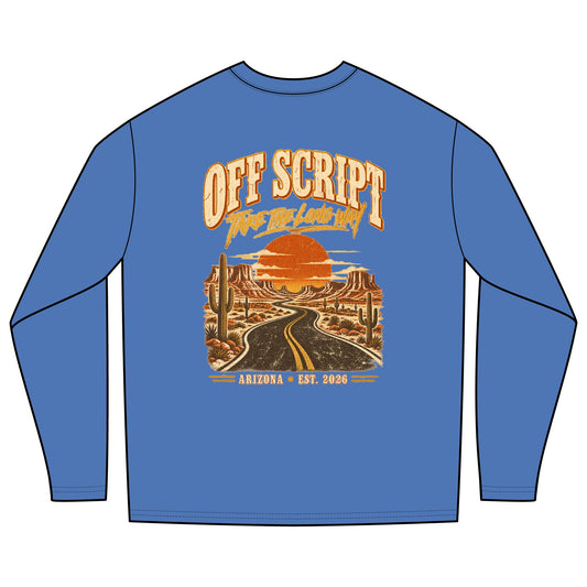 Off Script Arizona Desert Road Long Sleeve Tee