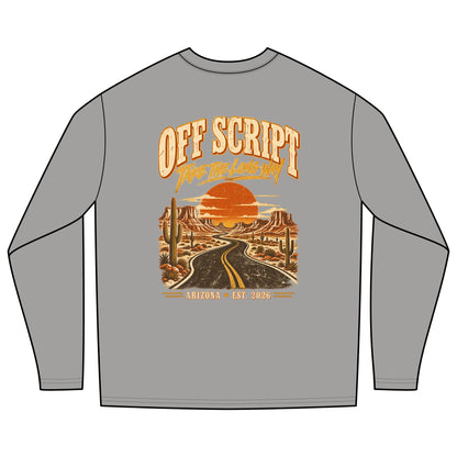 Off Script Arizona Desert Road Long Sleeve Tee